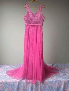 Pink Lace Party Dress