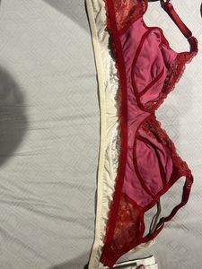 Little Lacy Red Lace Bra