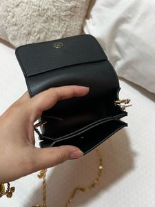 YSL Black Leather Chain Bag