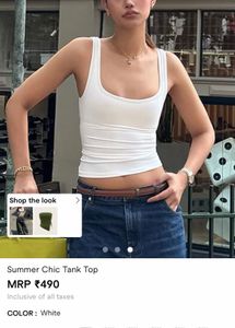 Savana White Racerback Tank Top