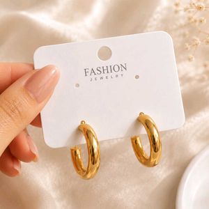 Chunky Gold Hoop Earrings