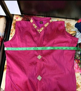 party wear embroidered kurta