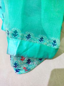 Stunning Sea Green Saree
