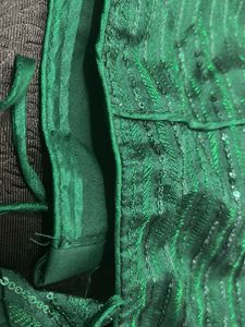 Elegant Green Embroidered Blouse