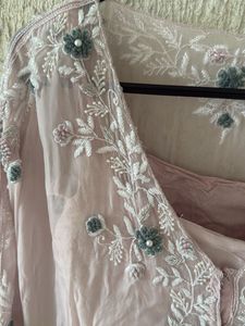 Elegant Pink Embroidered Kurta Set