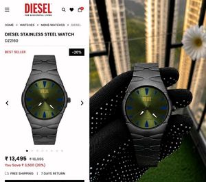 Diesel Gold Tone Watch