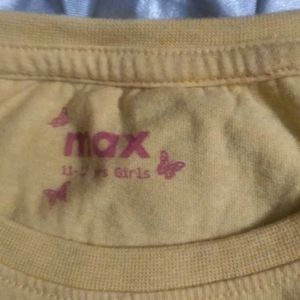 Classic Yellow Long Sleeve T-Shirt for kids