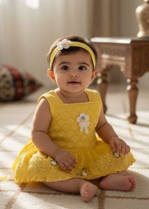 Cute Yellow Baby Outfit