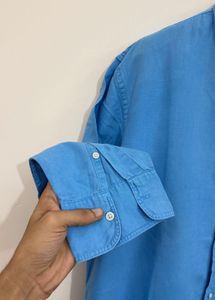 Men's Blue Zara Button-Down Shirt