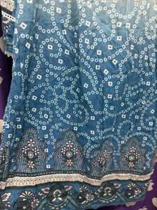 Elegant Blue Ombre Kurta Set with Dupatta