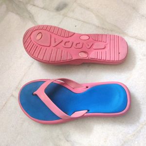 Blue Pink Slippers