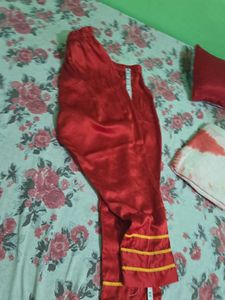 Red Ethnic Palazzo Pants