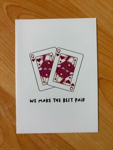 NEW Writeable Cute Pink Love Greeting Card
