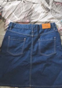 Dark Blue Denim Skirt
