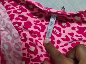 Pink Leopard Print Bikini Bottoms