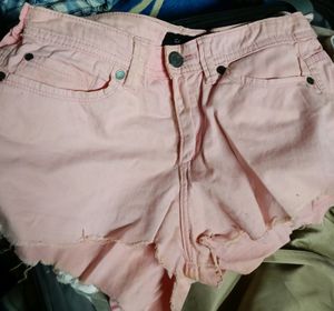 Pink Calvin Klein Denim Shorts