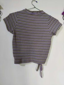 ZUDIO Striped Knit Top