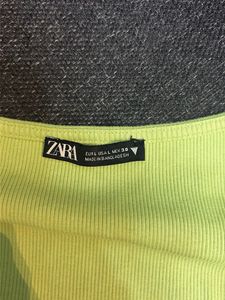 Green Ruched Crop Top