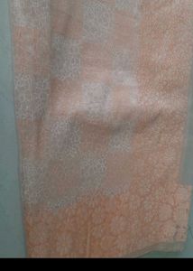 Elegant Peach Saree