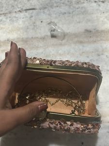 Sparkly Sequin Clutch Bag