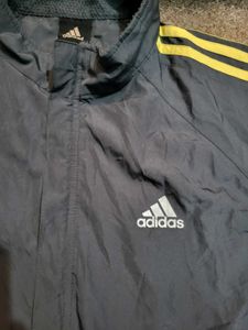 Adidas Track Jacket - Grey &amp; Yellow