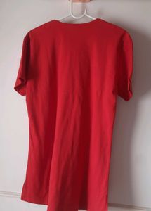 Dark Red Gymwear/casual T-Shirt