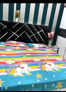 Unicorn Rainbow Bed sheets set for kids