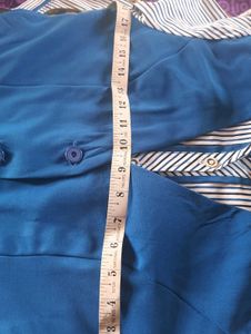 Blue Vest with Striped Shirt