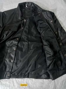 Unisex Black Faux Leather Jacket 🖤 | Biker / Y2K
