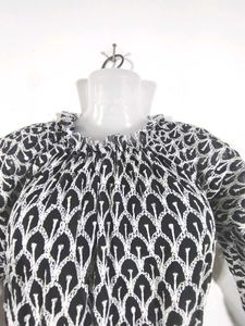 Black Embroidered Top (Women's)