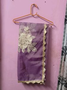 Elegant Purple kurta pant dupatta set
