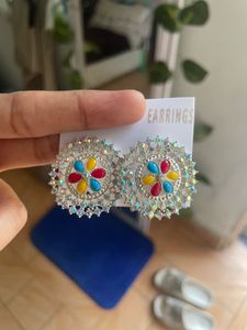 Silver Multi-colour Studs 🌈