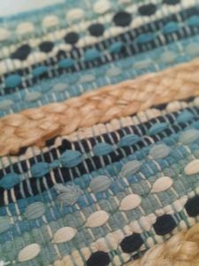 Handmade Jute Trendy bag In Blue Multicolours...