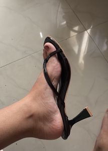 Stylish Brown Patent Heels