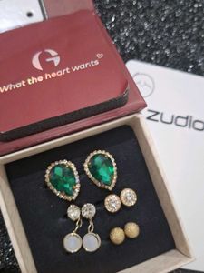 Set of 4 Elegant Earrings