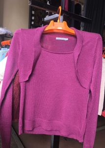 Sparkly Pink Knit Top