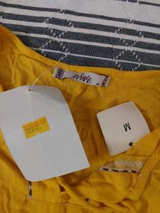 Mustard Yellow Peasant Blouse