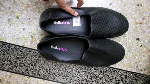 Bellestep Black Slip-On Loafer Flats