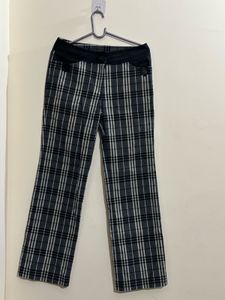 pair of  - Striped Wide Leg Pants