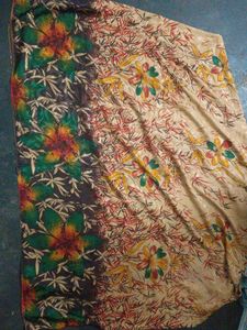 Vibrant Floral Print Saree