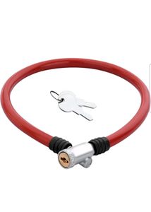 Red Bike Lock with Keys