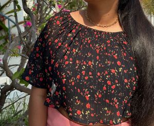Floral Print Crop Top