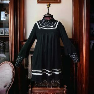 Vintage Black Babydoll Dress