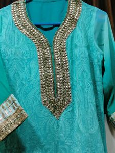 Beautiful Kurta And Sharara Set In Ombre