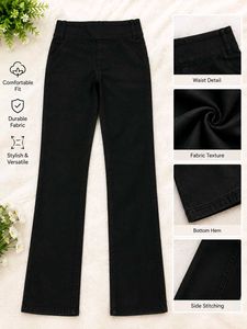 Classic Black Bootcut Jeans