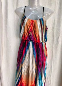 Vibrant Tie-Dye Maxi Dress