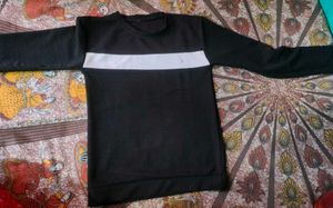 Men's Black & White Striped T-Shirt