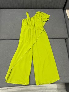 Lime Green Asymmetrical Jumpsuit