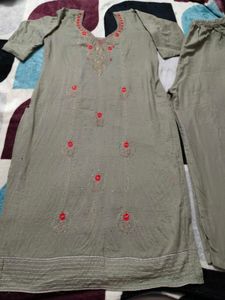 Elegant Embroidered Kurta Set