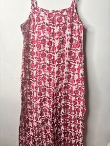 Elegant Red Printed Kurti | Size M